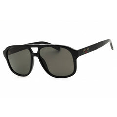 Gucci Unisex Sunglasses - Black Injected Propionate Rectangular Frame | GG1856S 005