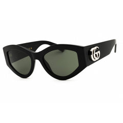 Gucci Unisex Sunglasses - Black Acetate Cat Eye Frame Grey Lense | GG1951S 001