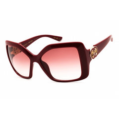 Gucci Unisex Sunglasses - Burgundy Injected Propionate Oversized Frame | GG2015S 002