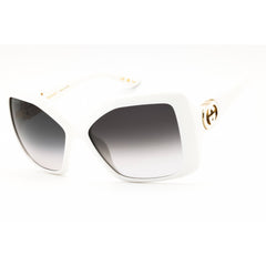 Gucci Unisex Sunglasses - White Injected Propionate Oversized Frame | GG2015S 003