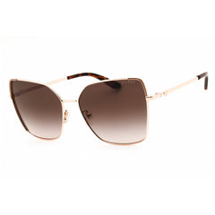 Guess Unisex Sunglasses - Shiny Rose Gold Metal Full Rim Cat Eye Frame | GU00192 28F