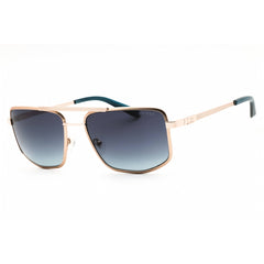 Guess Unisex Sunglasses - Gold Rectangular Full Rim Frame Gradient | GU00208 33W