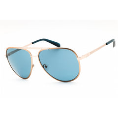 Guess Unisex Sunglasses - Gold Metal Full Rim Frame Blue Tinted Lense | GU00209 33V