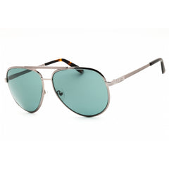 Guess Unisex Sunglasses - Shiny Gunmetal Metal Full Rim Aviator Frame | GU00209 08V