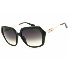 Guess Unisex Sunglasses - Shiny Dark Green Injected Propionate Frame | GU00267 96P