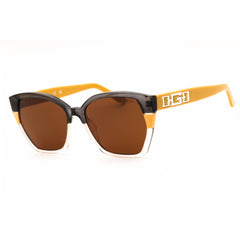 Guess Unisex Sunglasses - Yellow Injected Propionate Rectangular Frame | GU7912 41E