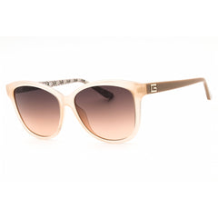 Guess Unisex Sunglasses - Shiny Beige Injected Propionate Rectangular | GU7920 57F