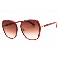 Guess Factory Unisex Sunglasses - Shiny Red Metal Rectangular Frame | GF0407 66F