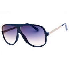 Guess Outlet Unisex Sunglasses - Shiny Blue Plastic Full Rim Frame | GO00060 90C
