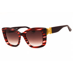 Karl Lagerfeld Unisex Sunglasses - Striped Red Acetate Full Rim Frame | KL6139S 609
