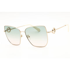 Longchamp Unisex Sunglasses - Gold Cat Eye Gradient Green Peach Lense | LO169S 725