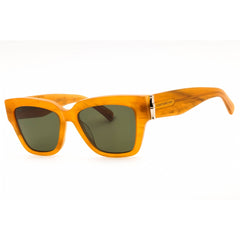 Longchamp Unisex Sunglasses - Honey Acetate Rectangular Full Rim Frame | LO745S 741
