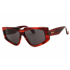 Max Mara Unisex Sunglasses - Red Acetate Cat Eye Frame Smoke Lense | MM0125 68A