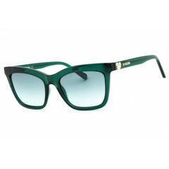 Moschino Love Unisex Sunglasses - Green Cat Eye Full Rim Frame | MOL057/S 01ED EQ