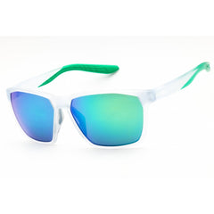 Nike Unisex Sunglasses - Matte Pure Platinum Full Rim Frame | MAVERICK M EV1095 013