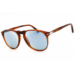 Persol Unisex Sunglasses - Havana Acetate Oval Shape Full Rim Frame | PO9649S 96/56