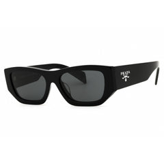 Prada Unisex Sunglasses - Black Acetate Cat Eye Full Rim Frame | 0PR A01SF 16K08Z
