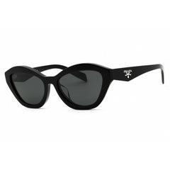Prada Unisex Sunglasses - Black Acetate Cat Eye Full Rim Frame | 0PR A02SF 16K08Z