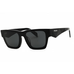 Prada Unisex Sunglasses - Black Acetate Rectangular Full Rim Frame | 0PR A06SF 16K08Z