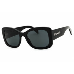 Prada Unisex Sunglasses - Black Acetate Rectangular Full Rim Frame | 0PR A08S 1AB5S0