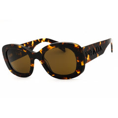 Prada Unisex Sunglasses - Honey Tortoise Acetate Oval Full Rim Frame | 0PR A13S VAU01T