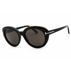 Tom Ford Unisex Sunglasses - Cat Eye Shape Shiny Black Full Rim Frame | FT1009 01A