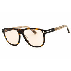 Tom Ford Unisex Sunglasses - Rectangular Shape Havana Full Rim Frame | FT1081 52E