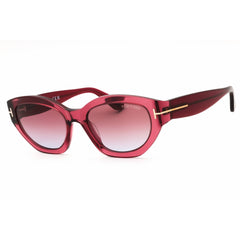 Tom Ford Unisex Sunglasses - Cat Eye Shape Pink Color Full Rim Frame | FT1086 66Y