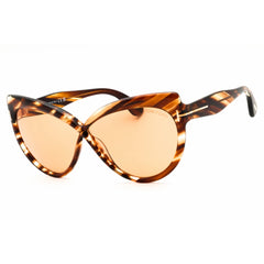 Tom Ford Unisex Sunglasses - Cat Eye Shape Blonde Havana Full Rim Frame | FT1196 53E