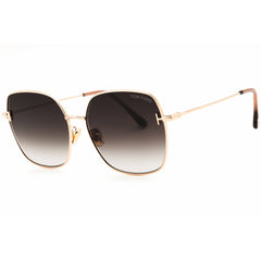 Tom Ford Unisex Sunglasses - Rectangular Shape Gold Full Rim Frame | FT1250-K 33B