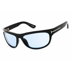 Tom Ford Unisex Sunglasses - Oval Shape Shiny Black Full Rim Frame | FT1363 01V
