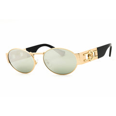 Versace Unisex Sunglasses - Oval Shape Gold Color Full Rim Frame | 0VE2264 100230