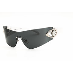 Versace Unisex Sunglasses - Shield Dark Grey Color Rimless Frame | 0VE2280 100087