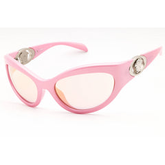 Versace Unisex Sunglasses - Cat Eye Shape Pink Full Rim Frame | 0VE4485 5521/Z