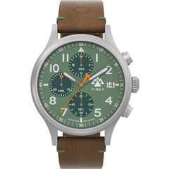 Timex Men's Watch - Expedition North Sierra Chrono Green Dial Strap | TW2W16400JR