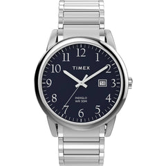 Timex Men's Watch - Easy Reader Quartz Blue Dial Silver Steel Bracelet | TW2W522009J