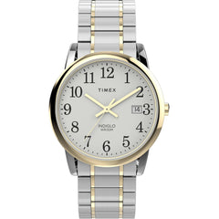 Timex Men's Watch - Easy Reader Quartz White Dial Two Tone Bracelet | TW2W52700JT