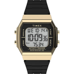 Timex Unisex Watch - Activity Tracker Grey Digital Dial Black Strap | TW5M609009J