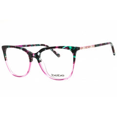 Bebe Women's Eyeglasses - Fuchsia Gradient Rectangular Full Rim Frame | BB5191 500