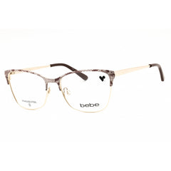 Bebe Women's Eyeglasses - Topaz Lace Metal Cat Eye Shape Full Rim Frame | BB5221 200