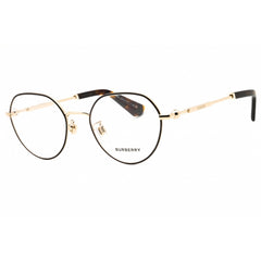Burberry Men's Eyeglasses - Light Gold Metal Round Full Rim Frame | 0BE1388D 1109