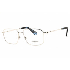 Burberry Men's Eyeglasses - Silver Metal Rectangular Full Rim Frame | 0BE1389 1005