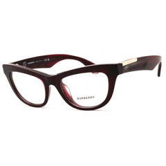 Burberry Women's Eyeglasses - Transparent Red Checkered Full Rim Frame | 0BE2406U 4115