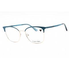 Calvin Klein Women's Eyeglasses - Petrol Metal Rectangular Shape Frame | CK22119 431