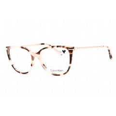 Calvin Klein Women's Eyeglasses - Rose Tortoise Plastic Full Rim Frame | CK22500 663