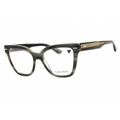 Calvin Klein Women's Eyeglasses - Striped Grey Acetate Full Rim Frame | CK23543 023