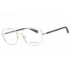 Calvin Klein Jeans Men's Eyeglasses - Matte Silver Rectangular Frame | CKJ19309 045