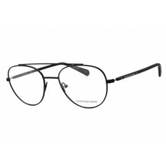 Calvin Klein Jeans Unisex Eyeglasses - Matte Black Metal Round Frame | CKJ20304 001