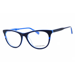 Calvin Klein Jeans Women's Eyeglasses - Navy/Cobalt Cat Eye Shape Frame | CKJ20641 407