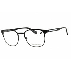 Calvin Klein Jeans Men's Eyeglasses - Matte Black Metal Oval Frame | CKJ21225 002